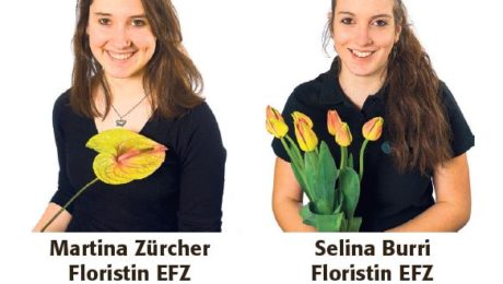 Lehrabschluss Martina Zürcher und Selina Burri - Blumen Bergmann